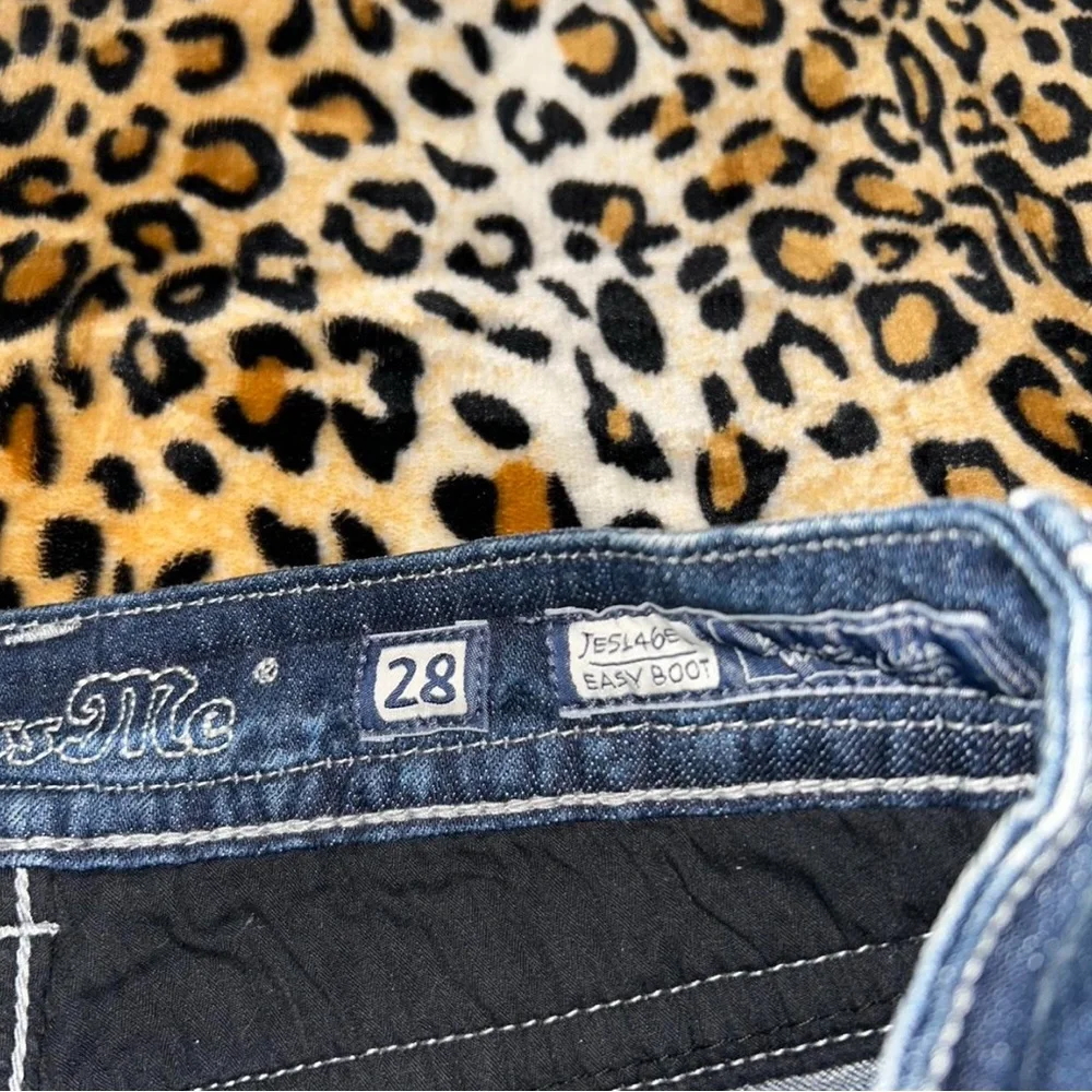 Y2K Miss Me Mcbling Sequin Embellished Low Rise Bootcut Denim Jeans - Picture 4 of 8